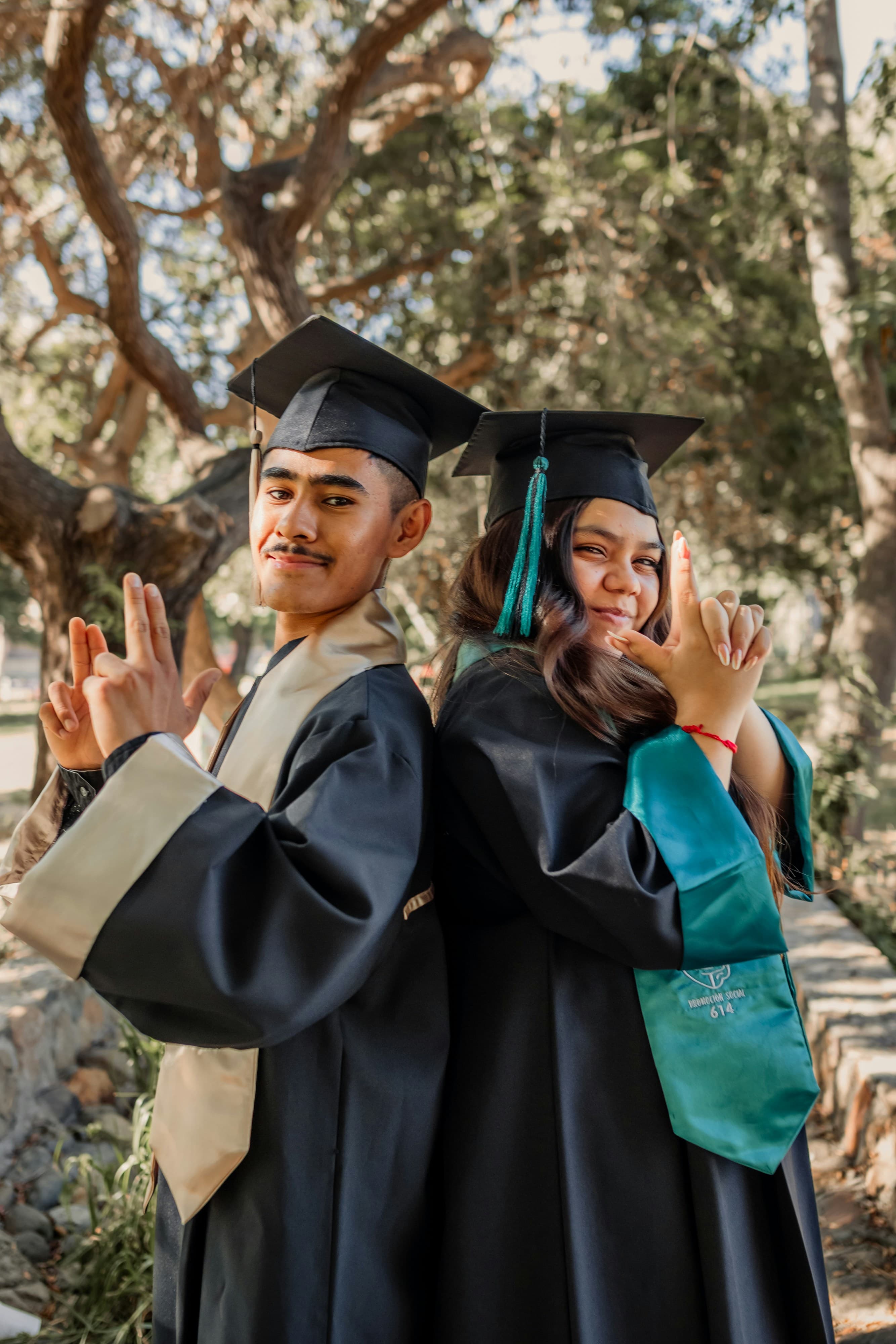 Students at university campus